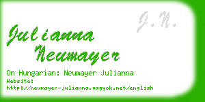 julianna neumayer business card